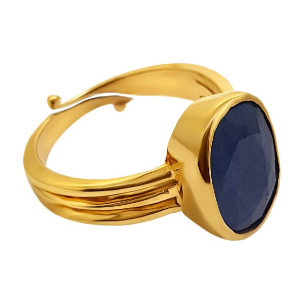 Natural Blue Sapphire Adjustable Ring