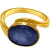 blue sapphire neelam ring