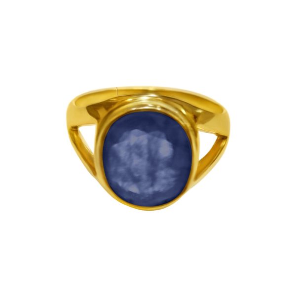 blue sapphire neelam ring