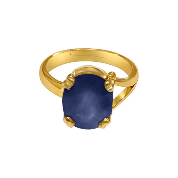 blue sapphire neelam ring