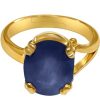 blue sapphire neelam ring