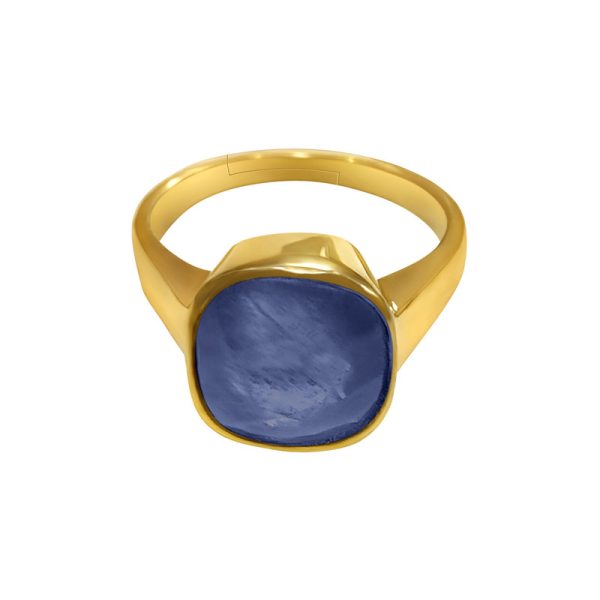 blue sapphire neelam ring