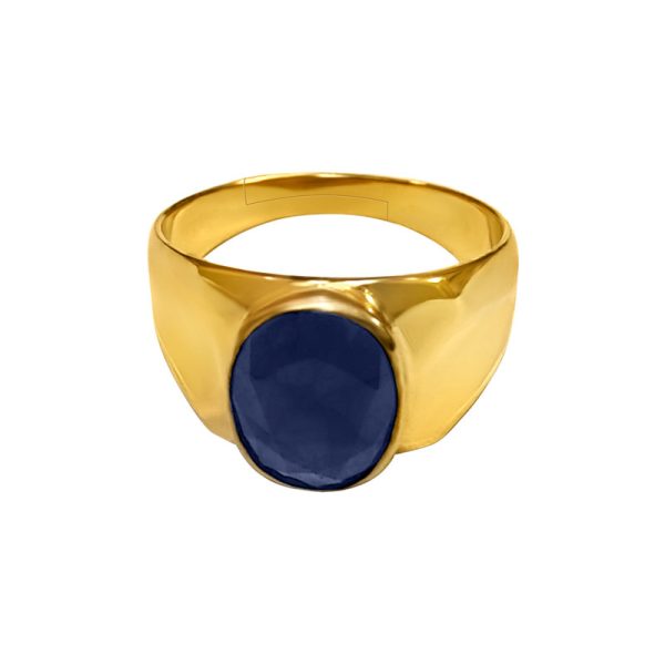 blue sapphire neelam ring