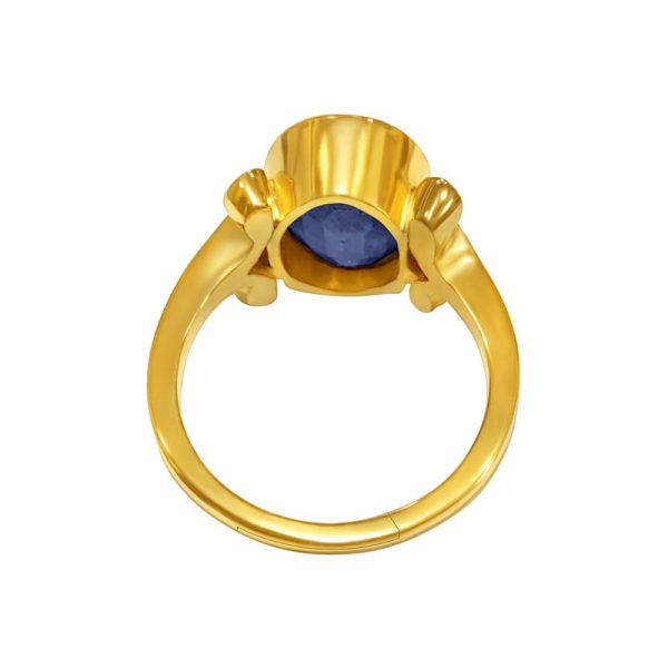 blue sapphire neelam ring