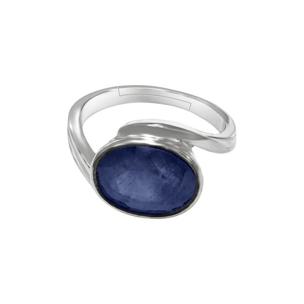 blue sapphire neelam ring