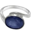 blue sapphire neelam ring