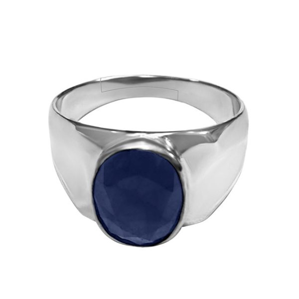 blue sapphire neelam ring