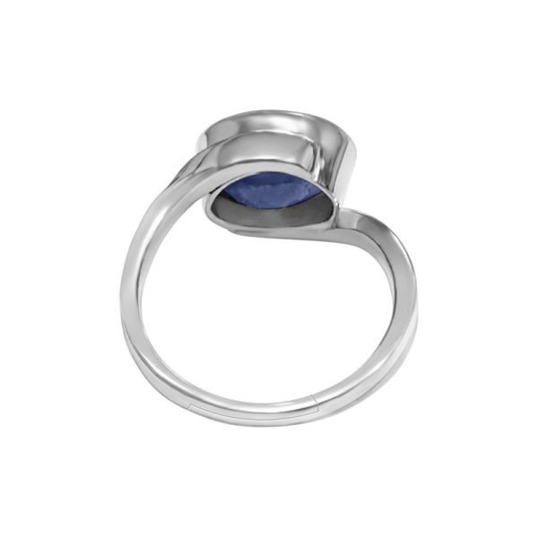 blue sapphire neelam ring