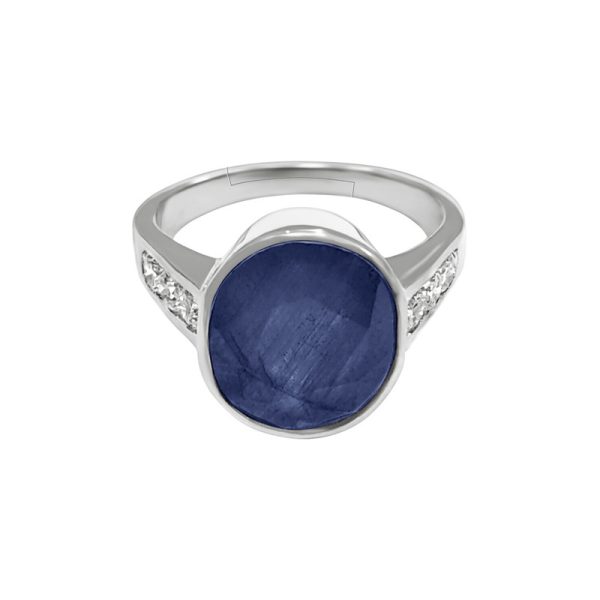 blue sapphire neelam ring