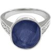 blue sapphire neelam ring