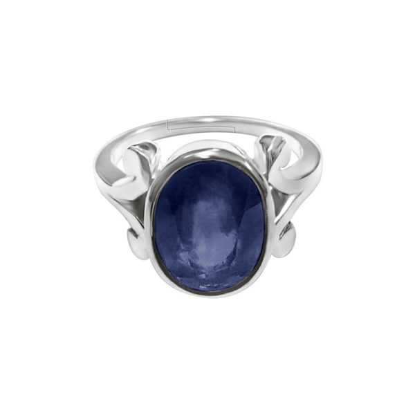 blue sapphire neelam ring