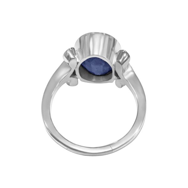 blue sapphire neelam ring