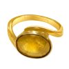 yellow sapphire pukhraj ring