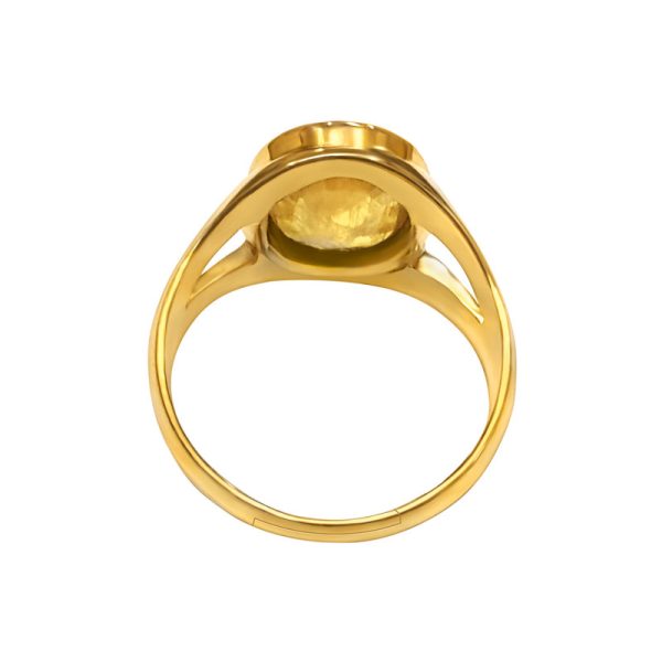 yellow sapphire pukhraj ring