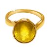 yellow sapphire pukhraj ring