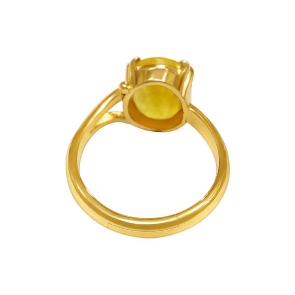 yellow sapphire pukhraj ring