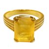 yellow sapphire pukhraj ring