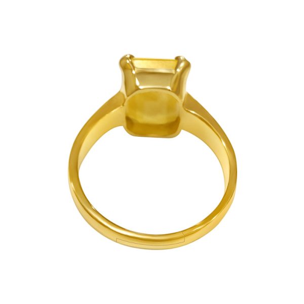 yellow sapphire pukhraj ring