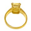 yellow sapphire pukhraj ring