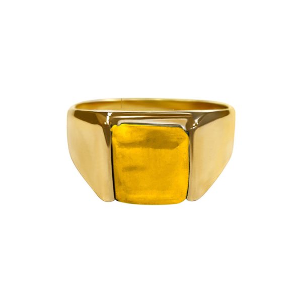 yellow sapphire pukhraj ring