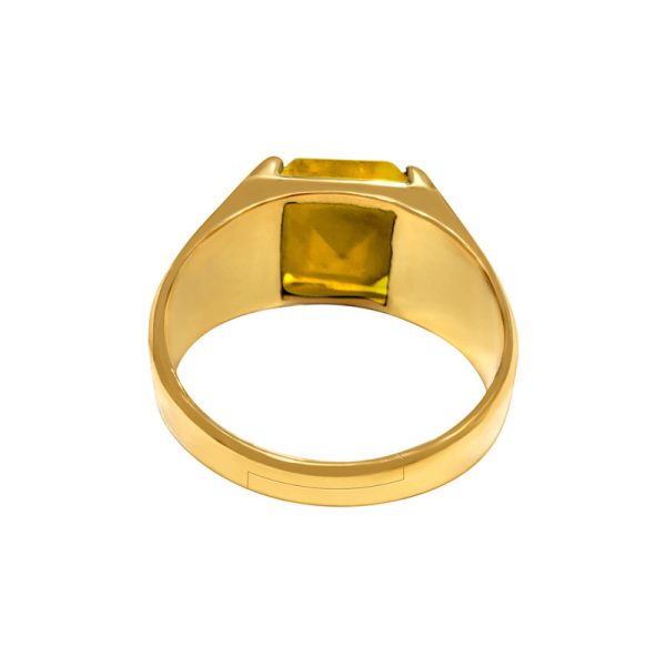 yellow sapphire pukhraj ring