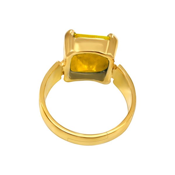 yellow sapphire pukhraj ring