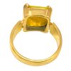 yellow sapphire pukhraj ring