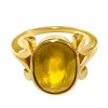 yellow sapphire pukhraj ring