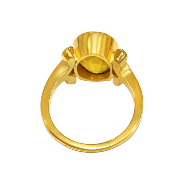 yellow sapphire pukhraj ring