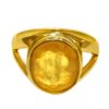 yellow sapphire pukhraj ring